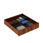 Norwin Sheesham Wood Bed with Box Storage in Teak Finish - Image 7