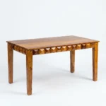 Orion Sheesham Wood Dining Table with Chairs in Honey Finish - Image 7