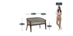 Orlenza Classic Sheesham Wood Living Room 2 Seater Sofa - Image 5