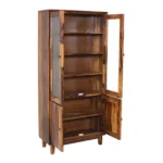 Orvesta Solid Sheesham Wood Handcrafted Crockery Cabinet - Image 5