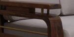 Oslo Sheesham Wood 2 Seater Sofa in Dark Walnut Finish - Image 6