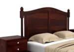 Oslo Sheesham Wood Bed Without Storage in Rich Teak Finish - Image 6