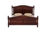 Oslo Sheesham Wood Bed Without Storage in Rich Teak Finish - Image 3