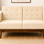 Oxford Sheesham Wood 2 Seater Sofa in Provincial Honey Oak Finish