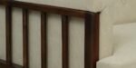 Oxford Sheesham Wood 2 Seater Sofa in Provincial Honey Oak Finish - Image 9