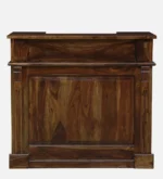 Pemberton Sheesham Wood Bar Cabinet in Scratch Resistant Cognac Finish - Image 4