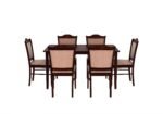 Premium 6 Seater Sheesham Wood Dining Table Set for Home and Dining Room in Natural Finish - Image 5