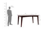 Premium Sheesham Wood 6 Seater Dining Table for Home in Natural Honey Finish - Image 3