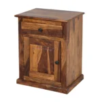 Premium Sheesham Wood Bed Side Table for Bedroom with Natural Wood Finish - Image 5
