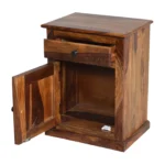 Premium Sheesham Wood Bed Side Table for Bedroom with Natural Wood Finish - Image 7