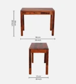 Premium Sheesham Wood Study Table for Students - Image 3