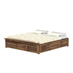 Ravello Sheesham Wood Bed with Storage in Teak Finish - Image 5