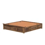 Ravello Sheesham Wood Bed with Storage in Teak Finish - Image 6