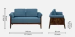 Ravento Elegant Solid Wood 2 Seater Sofa - Image 7