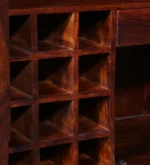 Rosemont Sheesham Wood Bar Cabinet in Scratch Resistant Deep Teak Finish - Image 11