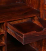 Rosemont Sheesham Wood Bar Cabinet in Scratch Resistant Deep Teak Finish - Image 8