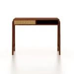 Rowland Sheesham Wood Study Table in Scratch Resistant Classic Walnut Finish - Image 3
