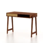 Rowland Sheesham Wood Study Table in Scratch Resistant Classic Walnut Finish - Image 6
