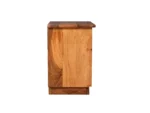 Rustic Sheesham Wood Bedside Table for Bedroom - Image 7