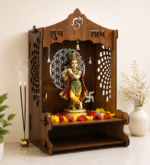 Sattva Solid Sheesham Wood Temple with Classic Decorative Detailing
