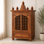Serenity Solid Sheesham Wood Temple with Refined Handcrafted Design