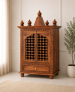 Serenity Solid Sheesham Wood Temple with Refined Handcrafted Design