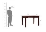 Sheesham Wood 4 Seater Dining Set in Scratch Resistant Honey Oak Finish - Image 3