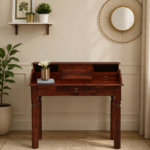 Sheesham Wood Computer Study Table with Shelves