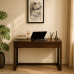 Sheesham Wood Laptop Study Desk with Storage