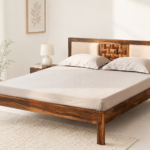 Sheesham Wood Minimalist Solid Wood Bed Frame