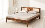 Sheesham Wood Minimalist Solid Wood Bed Frame
