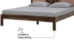 Sheesham Wood Minimalist Solid Wood Bed Frame - Image 5