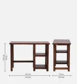 Sheesham Wood Office Desk with Drawer Storage - Image 3