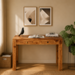 Sheesham Wood Study Table with Storage Drawer
