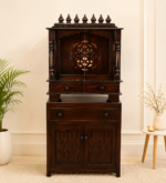 Shlok Solid Sheesham Wood Temple with Exquisite Handcrafted Finish
