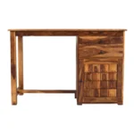 Sierra Sheesham Wood Contemporary Study Desk in Teak Finish - Image 4
