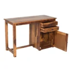 Sierra Sheesham Wood Contemporary Study Desk in Teak Finish - Image 7