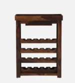 Silverdale Sheesham Wood Bar Cabinet in Scratch Resistant Honey Teak Finish - Image 3