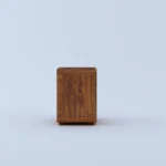 Solid Sheesham Wood Bedside Table with Storage Drawer in Natural Finish - Image 6