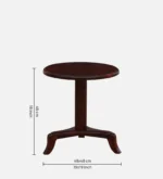 Sterling Sheesham Wood Coffee Table Set in Natural Walnut Finish With 2 Chairs - Image 6