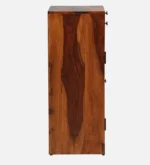 Sutherby Sheesham Wood Bar Cabinet in Scratch Resistant Caramel Teak Finish - Image 6