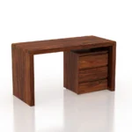 Thorne Sheesham Wood Study Table in Scratch Resistant Amber Oak Finish - Image 2