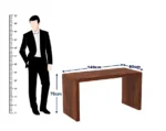 Thorne Sheesham Wood Study Table in Scratch Resistant Amber Oak Finish - Image 7