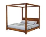 Tivian Sheesham Wood Twin Poster Bed Design - Image 7