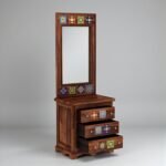 Tivora Sheesham Wood Dresser in Rich Walnut Finish - Image 4