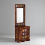 Tivora Sheesham Wood Dresser in Rich Walnut Finish - Image 6