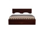 Valencia Sheesham Wood Bed with Hydraulic Storage in Scratch Resistant Provincial Teak Finish - Image 3