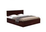 Valencia Sheesham Wood Bed with Hydraulic Storage in Scratch Resistant Provincial Teak Finish - Image 4
