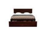 Valencia Sheesham Wood Bed with Hydraulic Storage in Scratch Resistant Provincial Teak Finish - Image 5