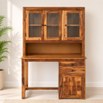 Valencia Sheesham Wood Study Desk in Walnut Finish